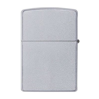 Зажигалка ZIPPO Classic с покрытием Satin Chrome™, латунь/сталь, серебристая, матовая, 38x13x57 мм