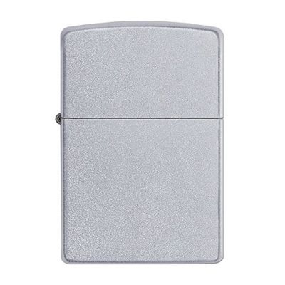 Зажигалка ZIPPO Classic с покрытием Satin Chrome™, латунь/сталь, серебристая, матовая, 38x13x57 мм