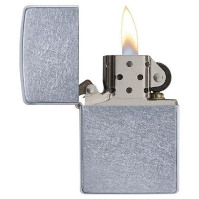 Зажигалка ZIPPO Classic с покрытием Street Chrome™, латунь/сталь, серебристая, матовая, 38x13x57 мм