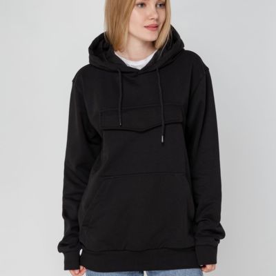 Худи унисекс с карманом на груди Chest Pocket, черное