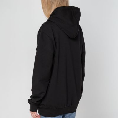 Худи унисекс с карманом на груди Chest Pocket, черное