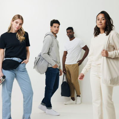 Свитшот Iqoniq Denali из переработанного неокрашенного хлопка, унисекс, 340 г/м²