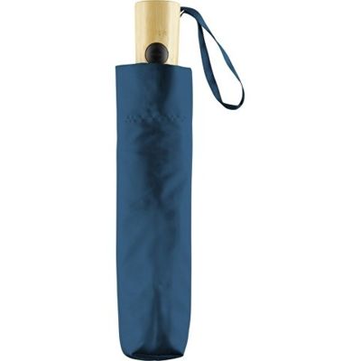 Зонт складной 5429 ÖkoBrella из бамбука, полуавтомат, серый