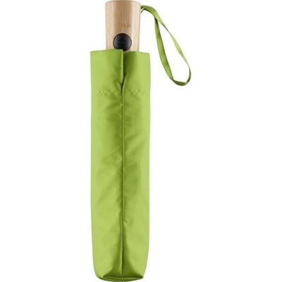 Зонт складной 5429 ÖkoBrella из бамбука, полуавтомат, лайм