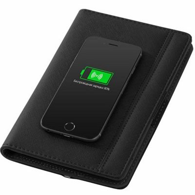 Органайзер с функцией беспроводной зарядки Manner, 5000 mah, черный