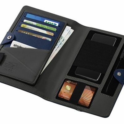 Органайзер с функцией беспроводной зарядки Manner, 5000 mah, темно-синий