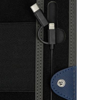 Органайзер с функцией беспроводной зарядки Manner, 5000 mah, темно-синий