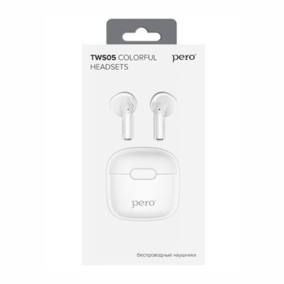Наушники True Wireless PERO TWS05 COLORFUL, черный