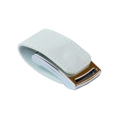Кожа 20 Элегант, белый, UDP (мини) чип USB 2.0 4гб, 4Gb, переходник мини-пвх