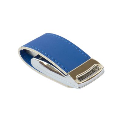 Кожа 20 Элегант, темно-синий, мини чип USB 2.0, 4Gb, переходник мини-пвх