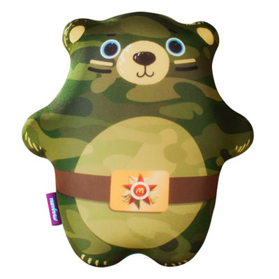 Игрушка «Мишка солдат» (T2825C1801A805GR, 28х25, Зеленый, Кристалл, Микрогранулы полистирола)