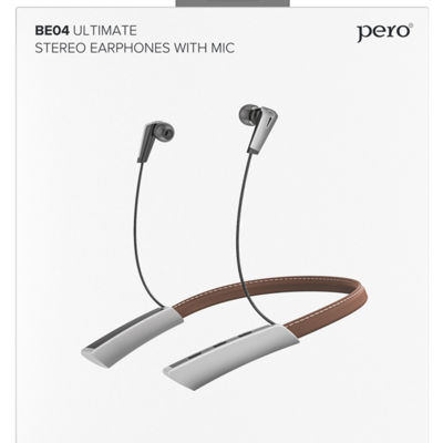 Наушники True Wireless PERO BE04 ULTIMATE, серебро