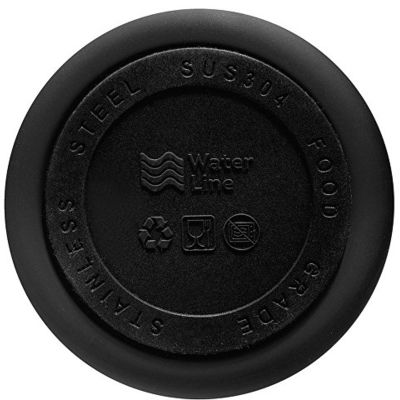 Вакуумная термокружка Waterline c кнопкой Guard, 400 мл, черный