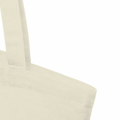 Эко-сумка Madras объемом 7 л из переработанного хлопка плотностью 140 г/м2, натуральный