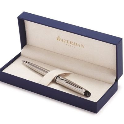 Шариковая ручка Waterman Expert 3, цвет: Stainless Steel CT, стержень: Mblue