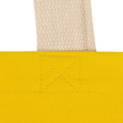 Сумка для шопинга Steady из хлопка с парусиновыми ручками, 260 г/м2, желтый
