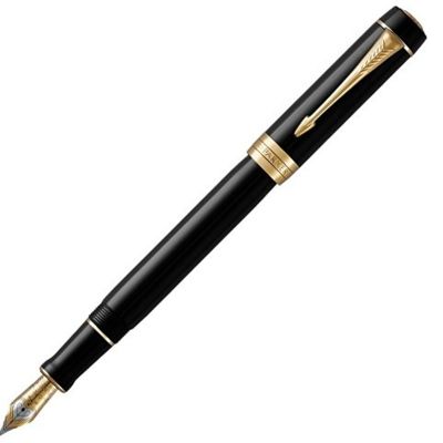 Перьевая ручка Parker Duofold Classic Centennial, Black GT, перо: F