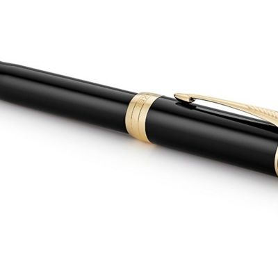 Перьевая ручка Parker Duofold Classic Centennial, Black GT, перо: F