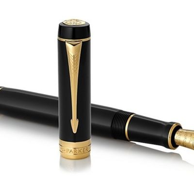 Перьевая ручка Parker Duofold Classic Centennial, Black GT, перо: F