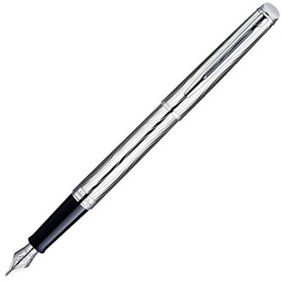 Перьевая ручка Waterman Hemisphere Deluxe , цвет: Metal CT, перо: F