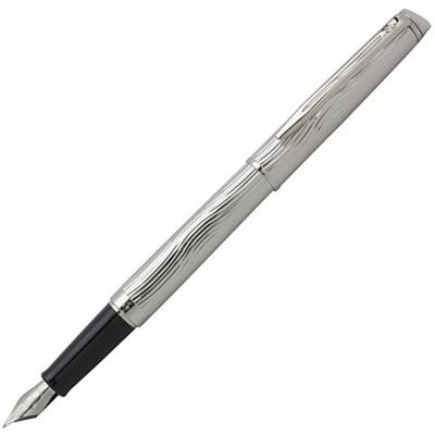 Перьевая ручка Waterman Hemisphere Deluxe , цвет: Metal CT, перо: F