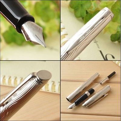 Перьевая ручка Waterman Hemisphere Deluxe , цвет: Metal CT, перо: F