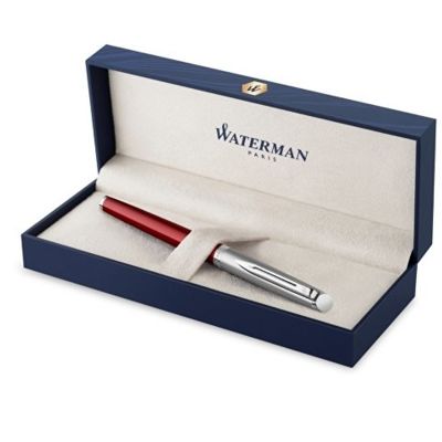 Перьевая ручка Waterman Hemisphere Entry Point Stainless Steel with Red Lacquer в подарочной упаковке