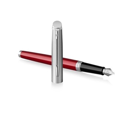 Перьевая ручка Waterman Hemisphere Entry Point Stainless Steel with Red Lacquer в подарочной упаковке