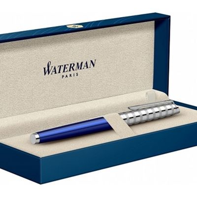 Перьевая ручка Waterman Hemisphere French riviera Deluxe BLU LOUNGE в подарочной коробке