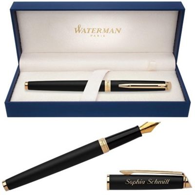 Перьевая ручка Waterman Hemisphere, цвет: MattBlack, перо: F