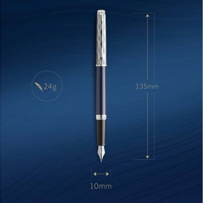 Перьевая ручка Waterman Hemisphere22 SE Deluxe Blue CT, перо: F, цвет: Blue, в подарочной упаковке