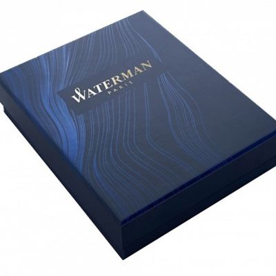 Подарочный набор Waterman Expert с перьевой ручкой и чехлом Black CT перо M