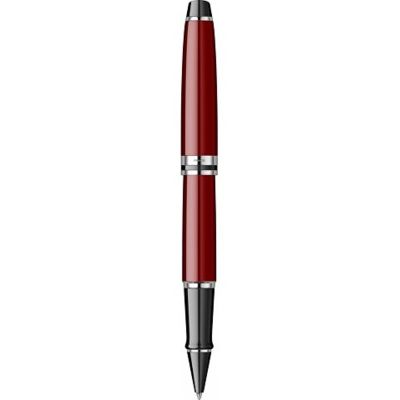 Ручка-роллер Waterman Expert Dark Red Lacquer CT Black, стержень: Fblk