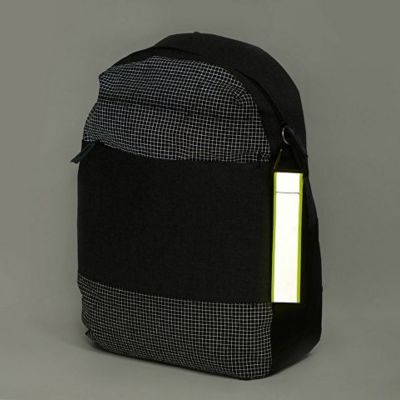 Светоотражающий брелок Reflector, серебристый/неоновый зеленый