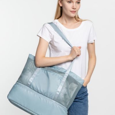Шопер с термоотделением Verkko, серо-голубой