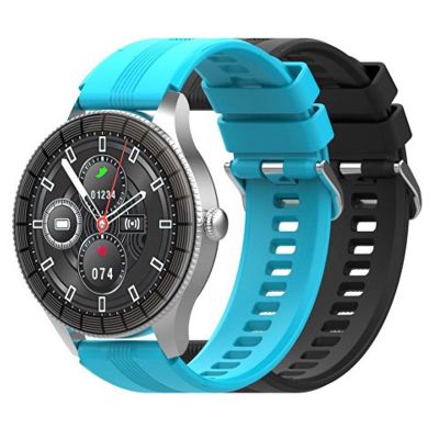 Умные часы HIPER IoT Watch GTR, черный/голубой