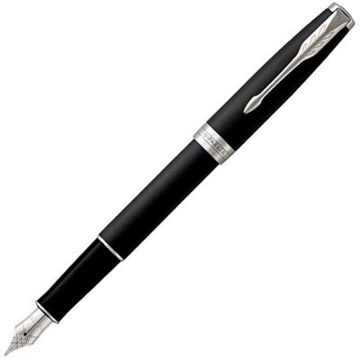 Перьевая ручка Parker Sonnet , Matte Black CT, перо: F, цвет чернил: black, в подарочной упаковке