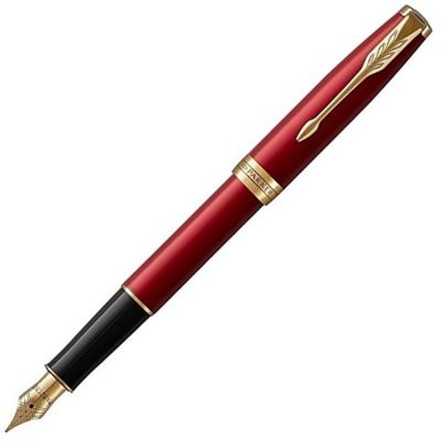 Перьевая ручка Parker Sonnet Red GT Intense, перо: F, цвет чернил: black, в подарочной упаковке