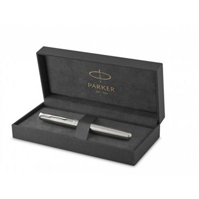 Перьевая ручка Parker Sonnet , Stainless Steel CT, перо: F, цвет чернил: black, в подарочной упаковке