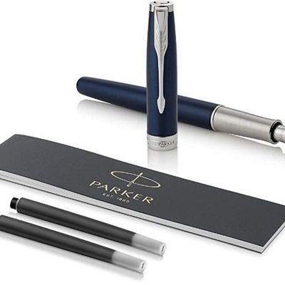 Перьевая ручка Parker Sonnet , Subtle Blue Lacquer CT стержень:Fblk