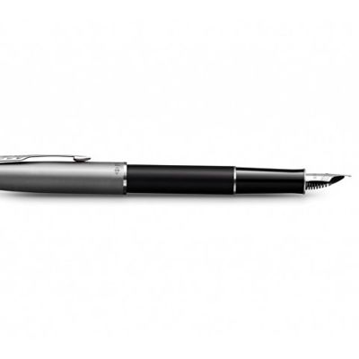 Перьевая ручка Parker Sonnet Entry Point Black Steel CT, перо: F, цвет чернил: black, в подарочной упаковке