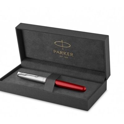 Перьевая ручка Parker Sonnet Entry Point Red Steel CT, перо: F, цвет чернил: black, в подарочной упаковке