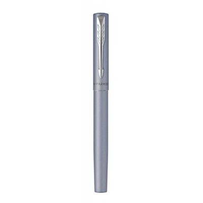 Перьевая ручка Parker Vector XL Silver Blue CT, цвет чернил blue, перо: F/M, в подарочной упаковке.