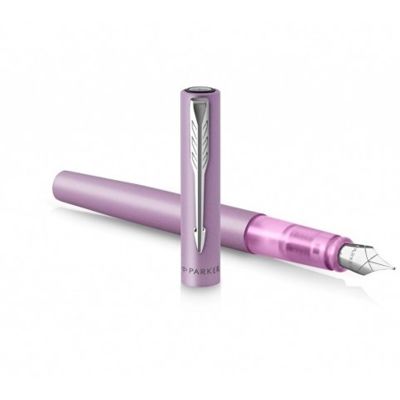 Перьевая ручка Parker Vector  XL Lilac, цвет чернил blue CT, перо: F, в подарочной упаковке.