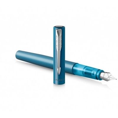 Перьевая ручка Parker Vector XL Teal CT, цвет чернил blue, перо: F, в подарочной упаковке.