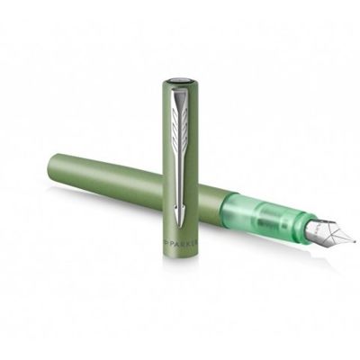 Перьевая ручка Parker Vector XL Green CT, цвет чернил blue, перо: F, в подарочной упаковке.