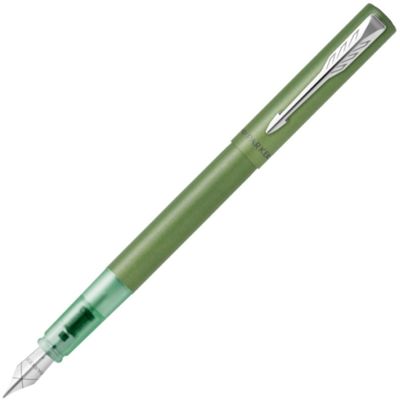 Перьевая ручка Parker Vector XL Green CT, цвет чернил blue, перо: F, в подарочной упаковке.