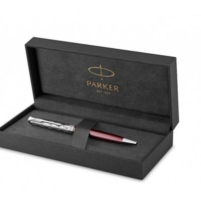 Шариковая ручка Parker Sonnet Premium Refresh RED CT, стержень: M, цвет чернил: black , в подарочной упаковке