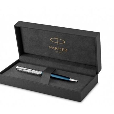 Шариковая ручка Parker Sonnet Premium Refresh BLUE CT, стержень: M, цвет чернил: black , в подарочной упаковке