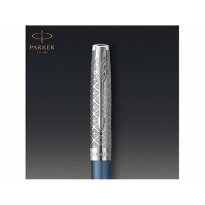 Шариковая ручка Parker Sonnet Premium Refresh BLUE CT, стержень: M, цвет чернил: black , в подарочной упаковке